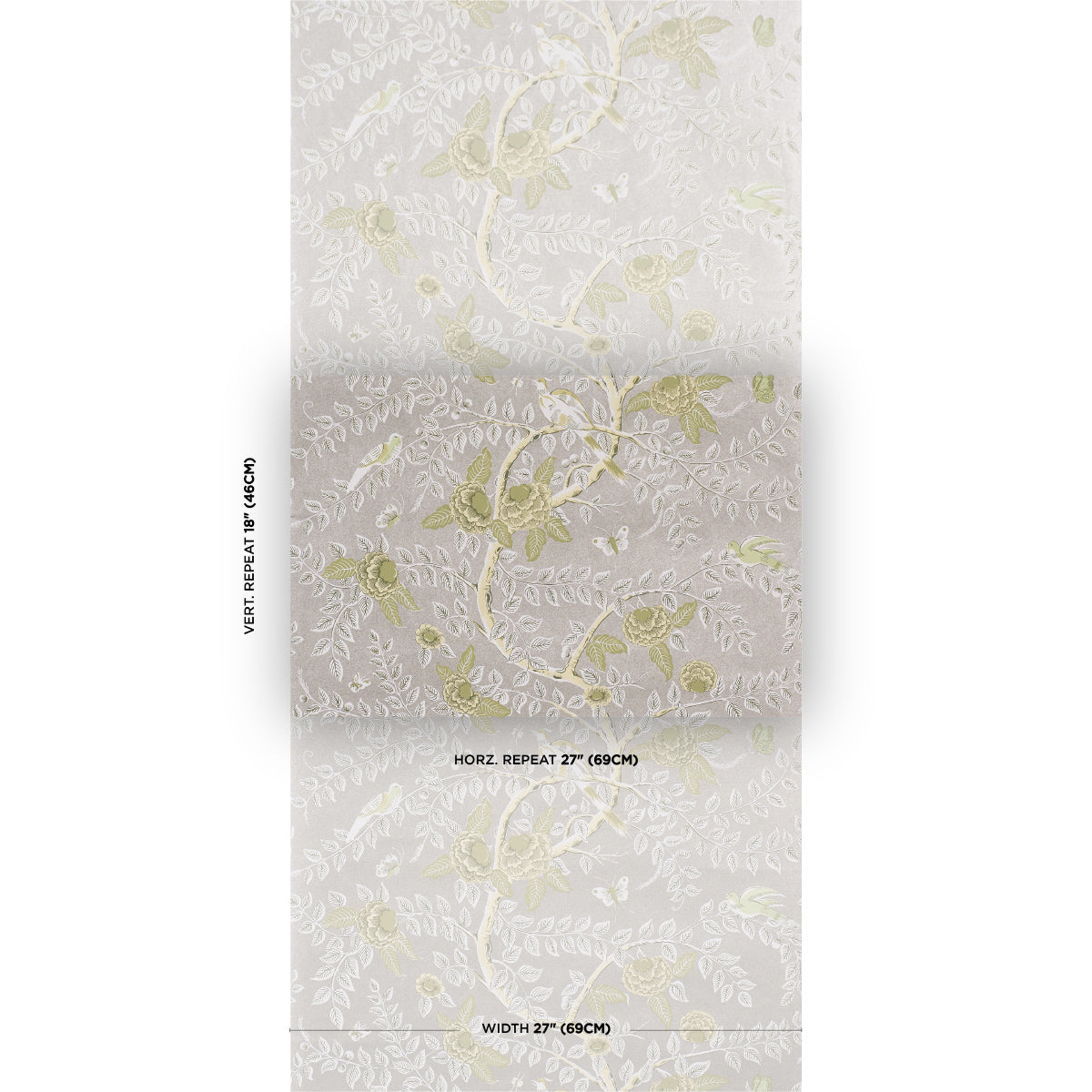 TOLE-BIRD-SPRING-SCHUMACHER-5017542 - Schumacher Wallpaper