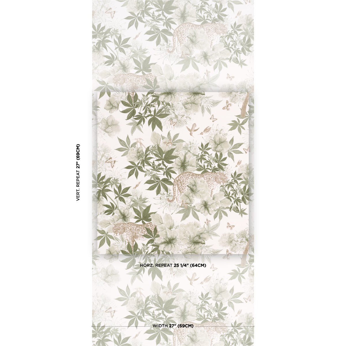 NOCTURNUM-IVORY-OLIVE-SCHUMACHER-5017570 - Schumacher Wallpaper