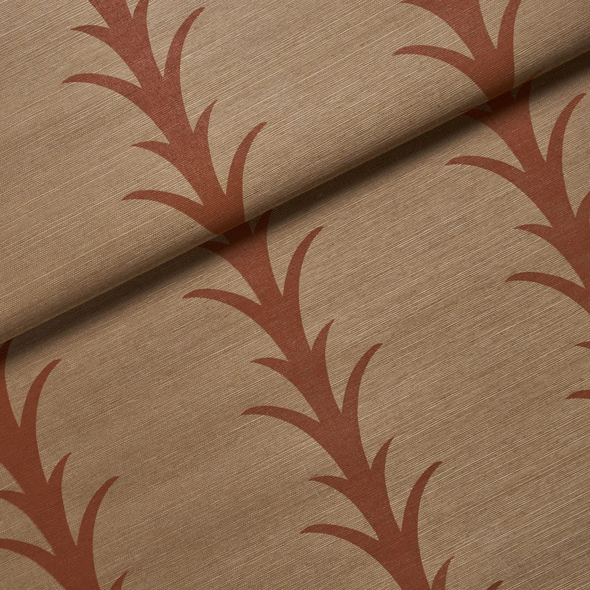 ACANTHUS-STRIPE-SISAL-MOCHA-SCHUMACHER-5017651 - Schumacher Wallpaper