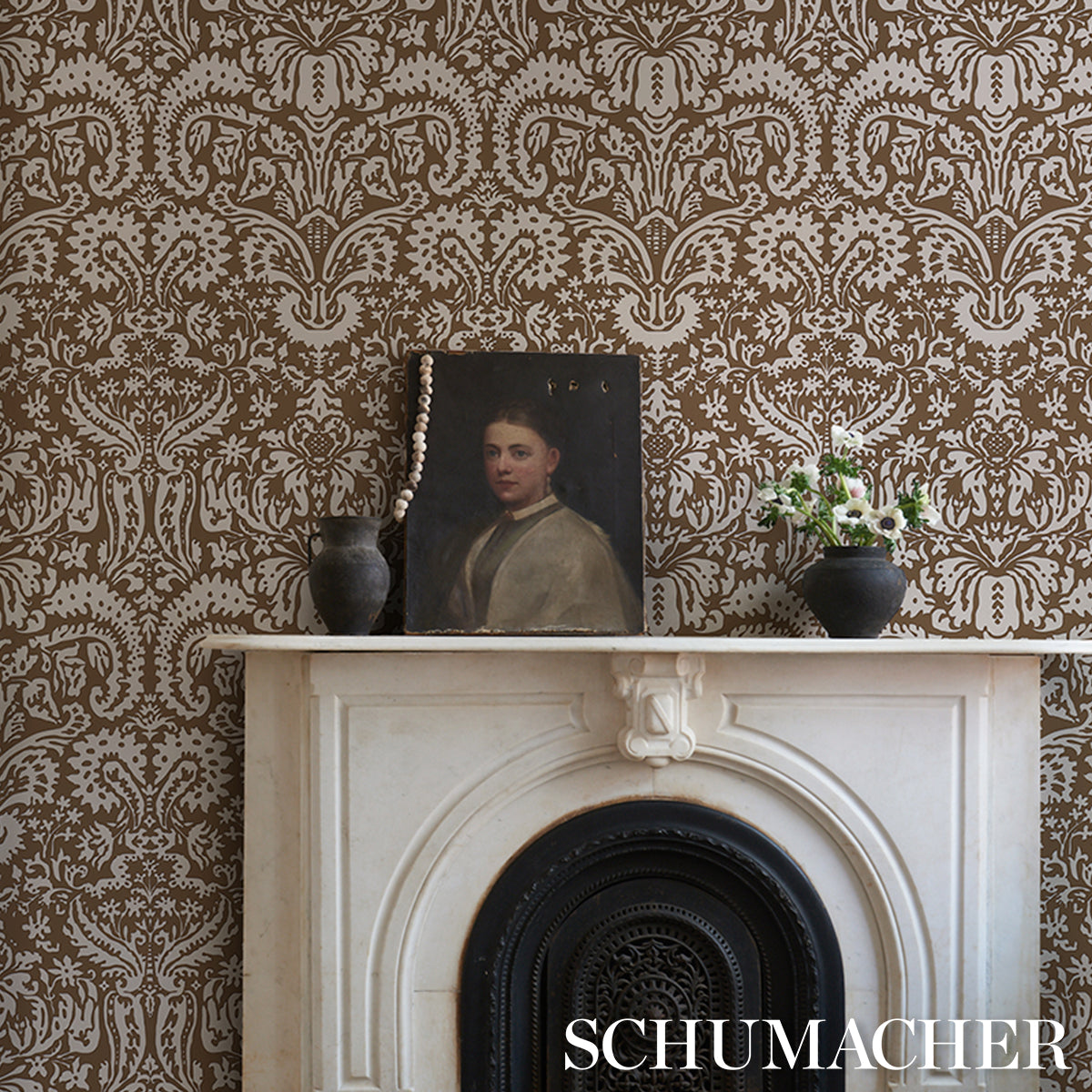 SUFFOLK-DAMASK-BROWN-SCHUMACHER-5017720
