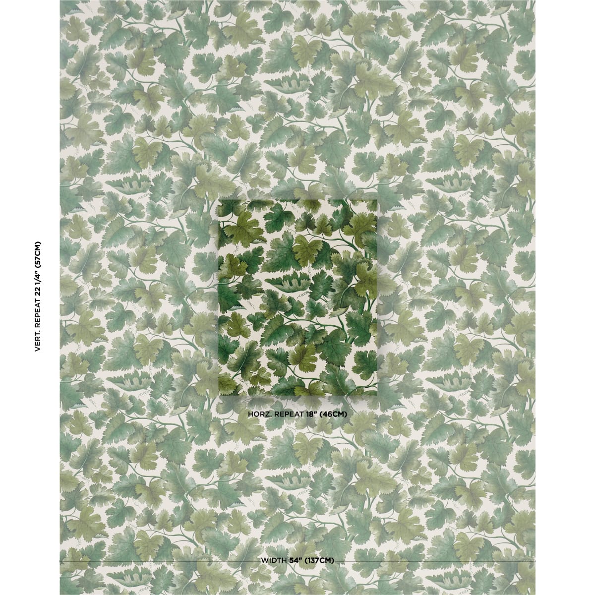 EDINBURGH-VINE-MOSS-SCHUMACHER-5017730 - Schumacher Wallpaper