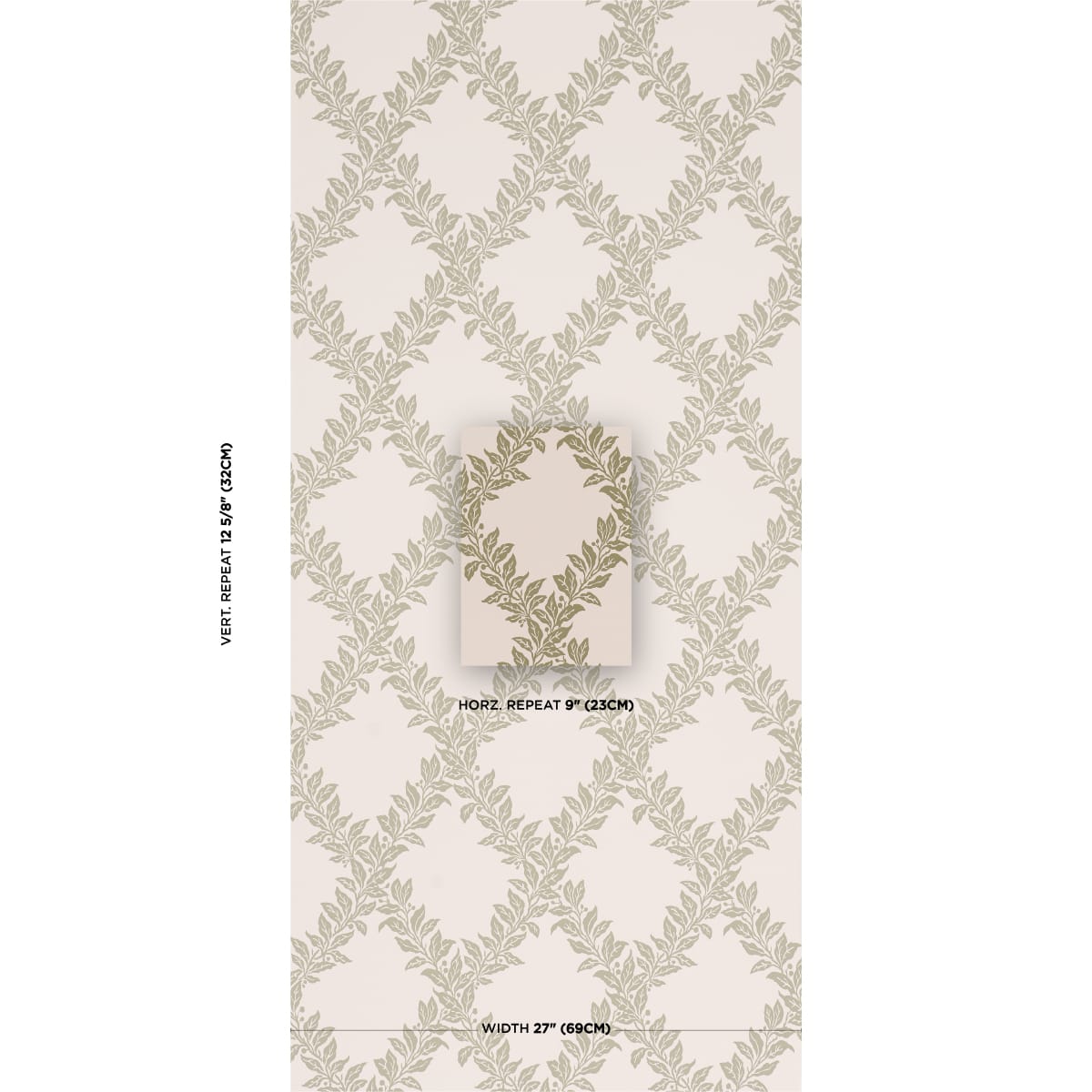 TYNINGHAME-TRELLIS-SAGE-SCHUMACHER-5017750 - Schumacher Wallpaper