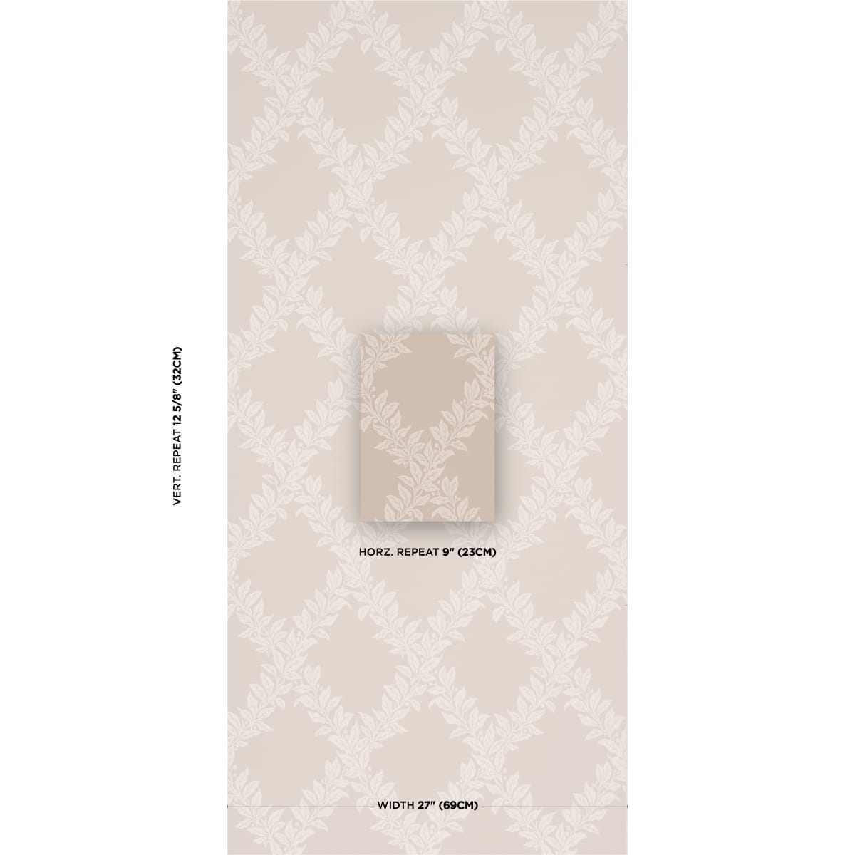 TYNINGHAME-TRELLIS-NEUTRAL-SCHUMACHER-5017751 - Schumacher Wallpaper