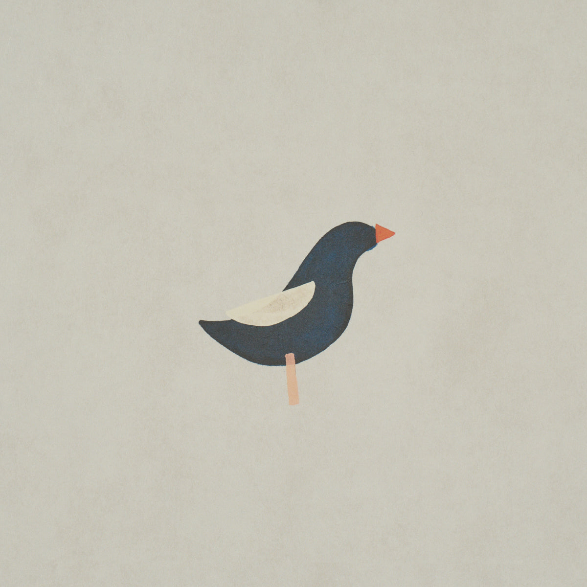 Birds Print - Black On Natural - Schumacher 5017890 Wallpaper - Schumacher Wallpaper