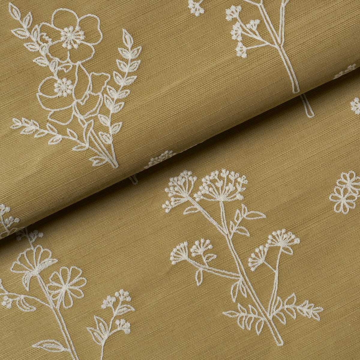 LISBETH-EMBROIDERED-SISAL-OLIVE-SCHUMACHER-5017910 - Schumacher Wallpaper
