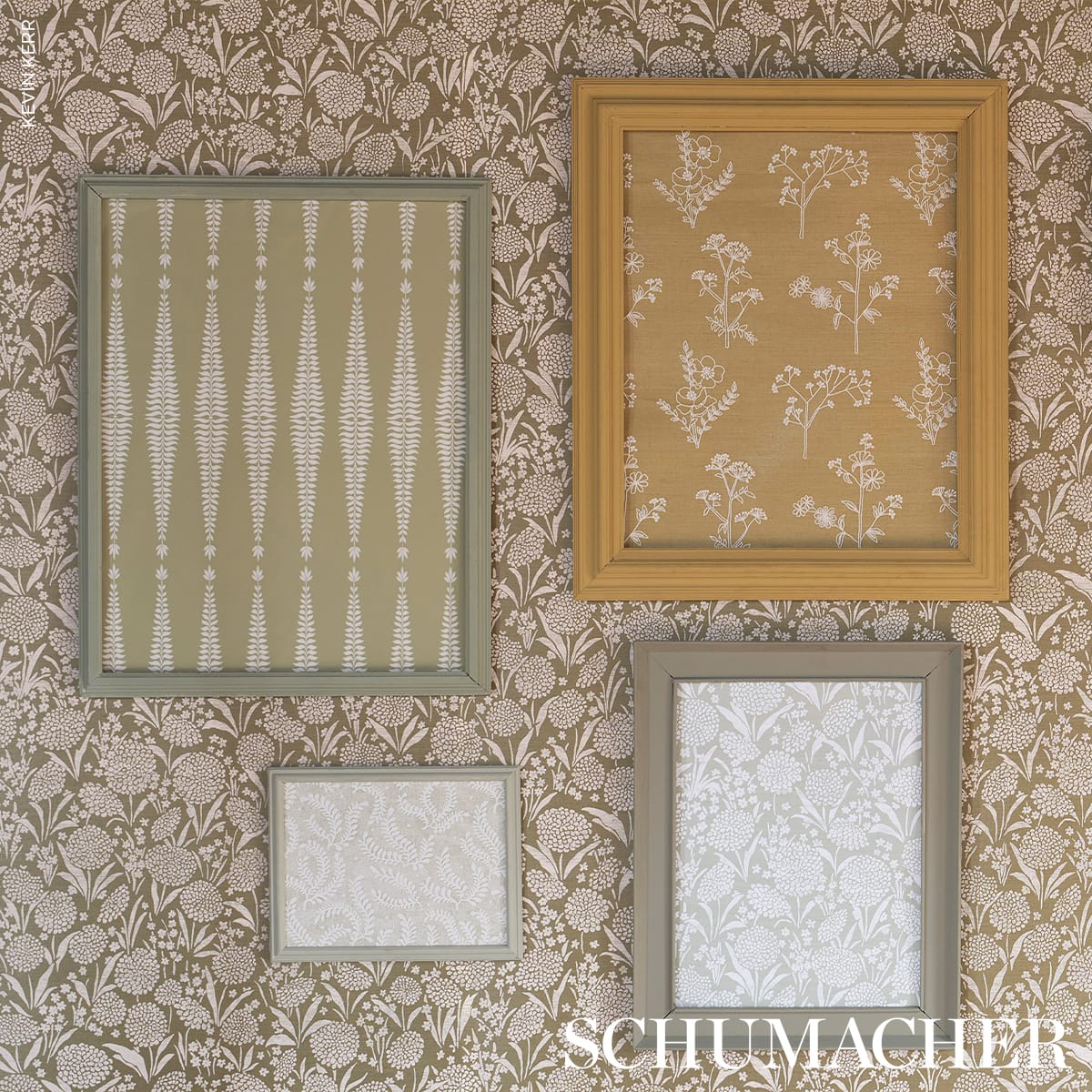 LISBETH-EMBROIDERED-SISAL-OLIVE-SCHUMACHER-5017910 - Schumacher Wallpaper