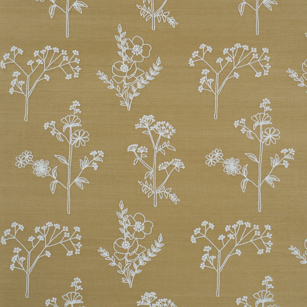 LISBETH-EMBROIDERED-SISAL-OLIVE-SCHUMACHER-5017910 - Schumacher Wallpaper