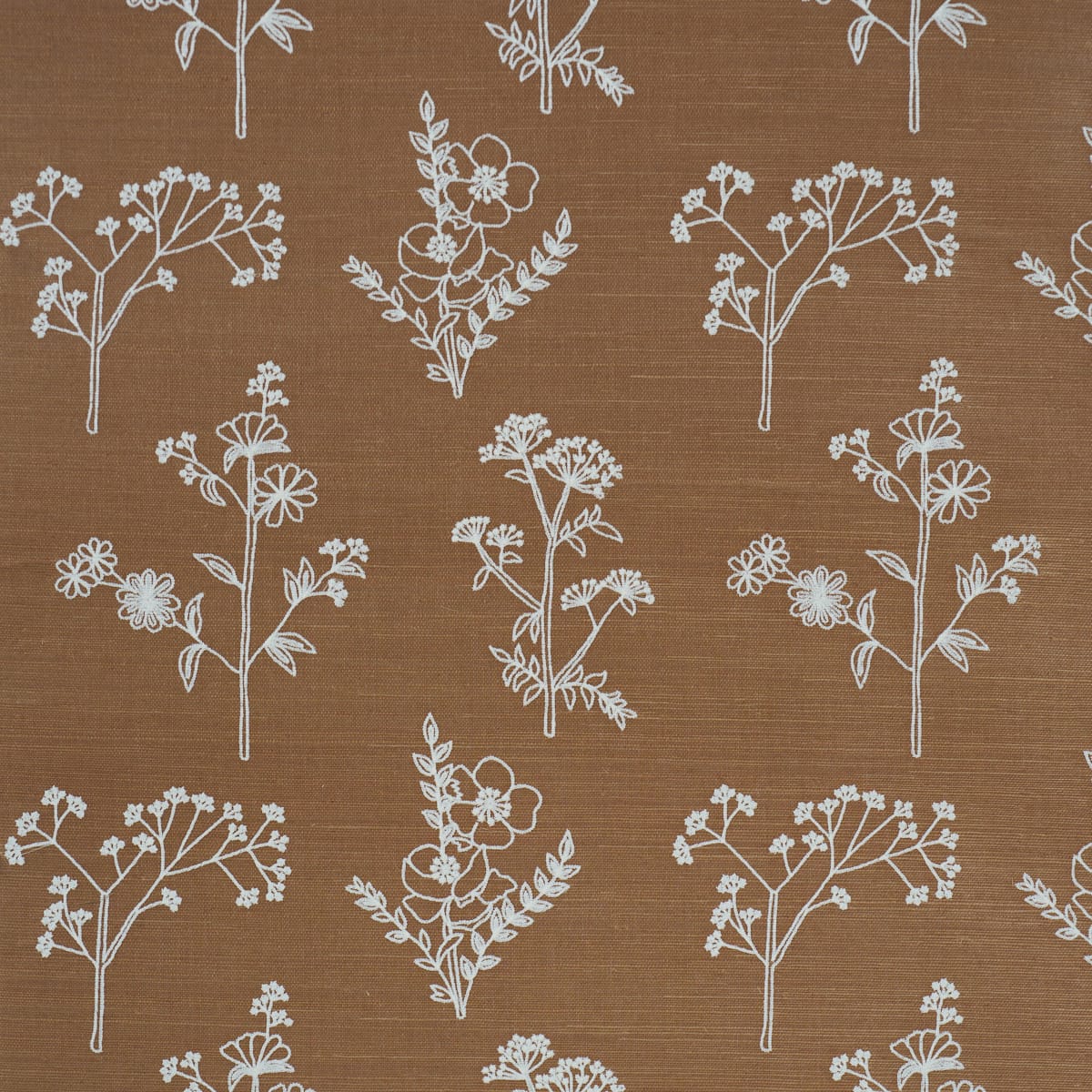 LISBETH-EMBROIDERED-SISAL-BROWN-SCHUMACHER-5017911 - Schumacher Wallpaper