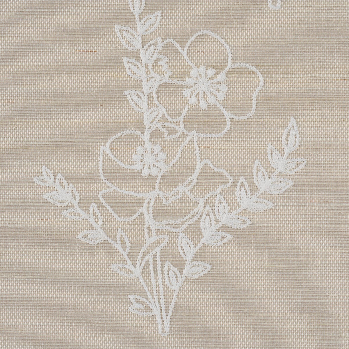 LISBETH-EMBROIDERED-SISAL-PEARL-SCHUMACHER-5017912 - Schumacher Wallpaper