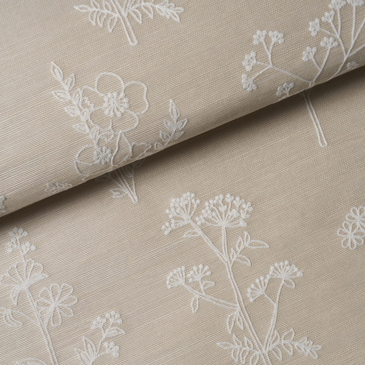 LISBETH-EMBROIDERED-SISAL-PEARL-SCHUMACHER-5017912 - Schumacher Wallpaper