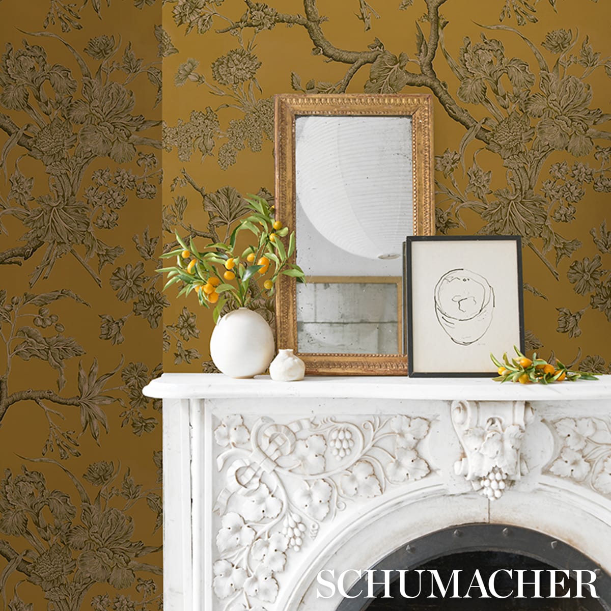 INVERNESS-GARDEN-DOCUMENT-SCHUMACHER-5017970 - Schumacher Wallpaper