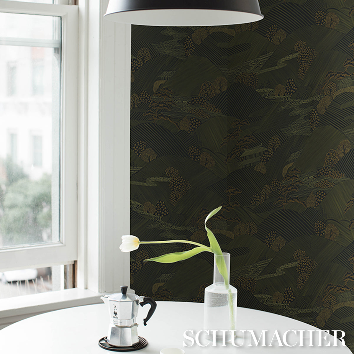 NIKKO-BLACK-SCHUMACHER-5018050 - Schumacher Wallpaper