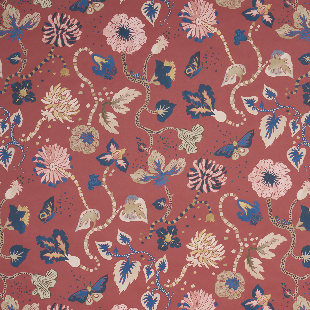 GLORIETTE-RED-SCHUMACHER-5018062 - Schumacher Wallpapers