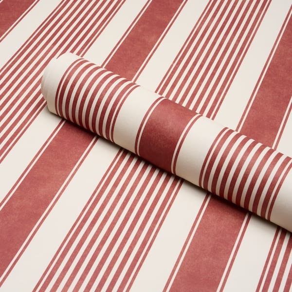 SUMMERVILLE-STRIPE-CURRANT-SCHUMACHER-5018140 - Schumacher Wallpaper