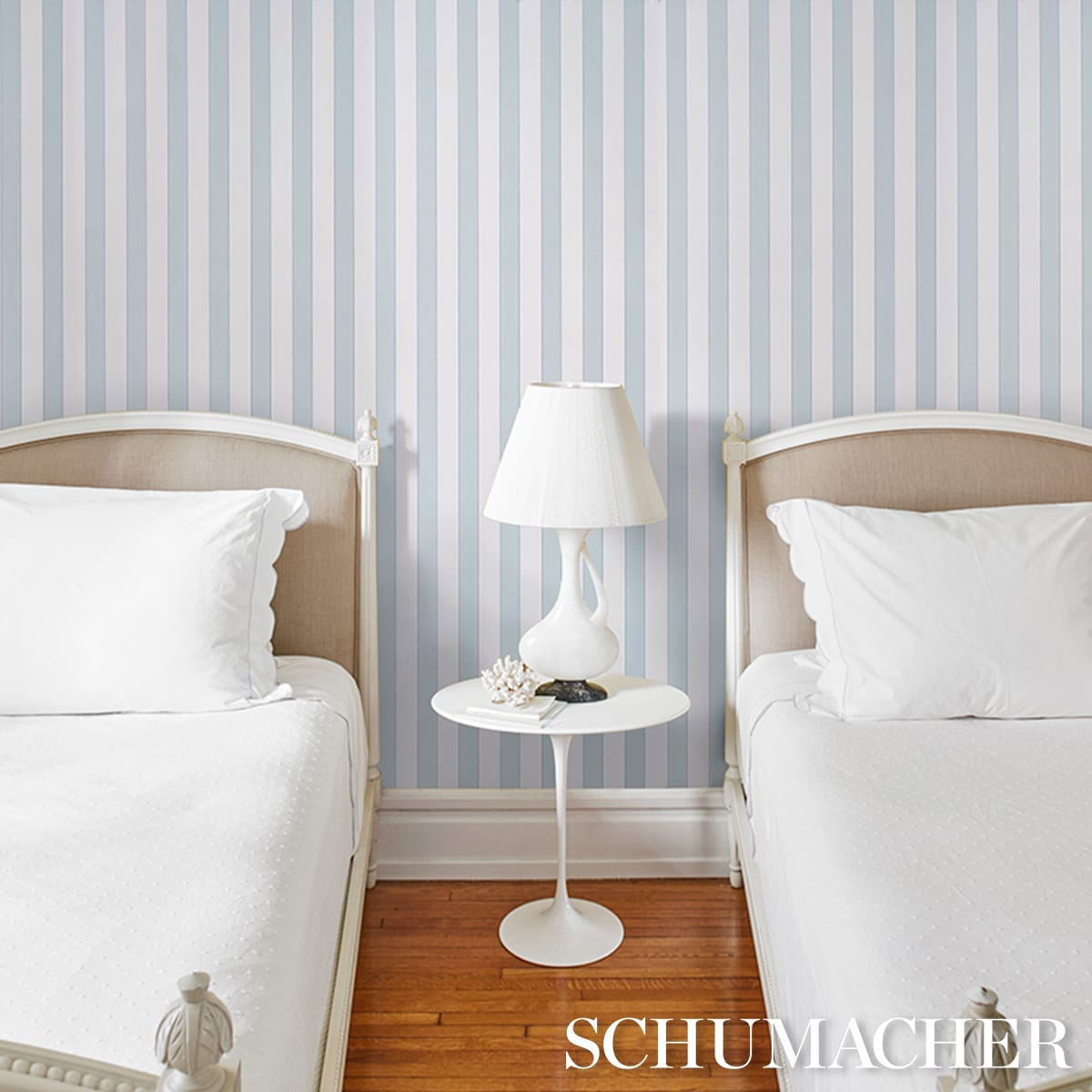 LOUISE-STRIPE-ICE-SCHUMACHER-5018151 - Schumacher Wallpaper