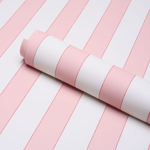 LOUISE-STRIPE-ROSE-SCHUMACHER-5018153 - Schumacher Wallpaper