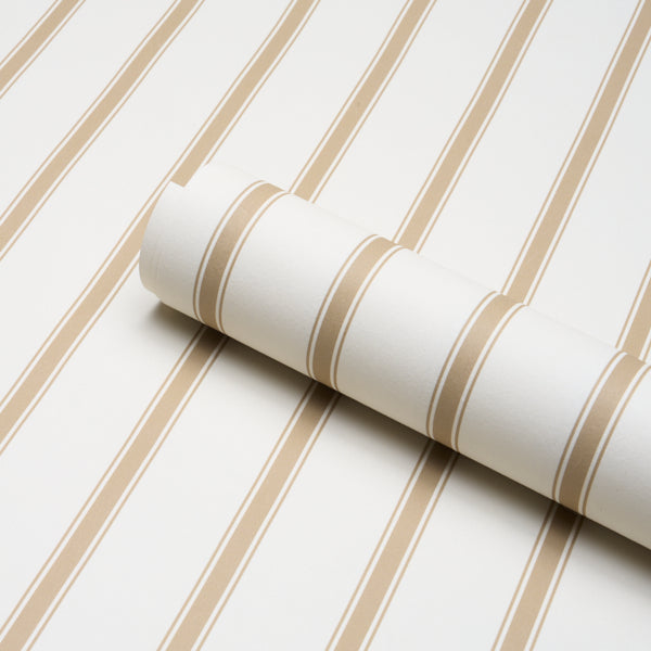 WESTERLY-STRIPE-WHEAT-SCHUMACHER-5018160 - Schumacher Wallpaper