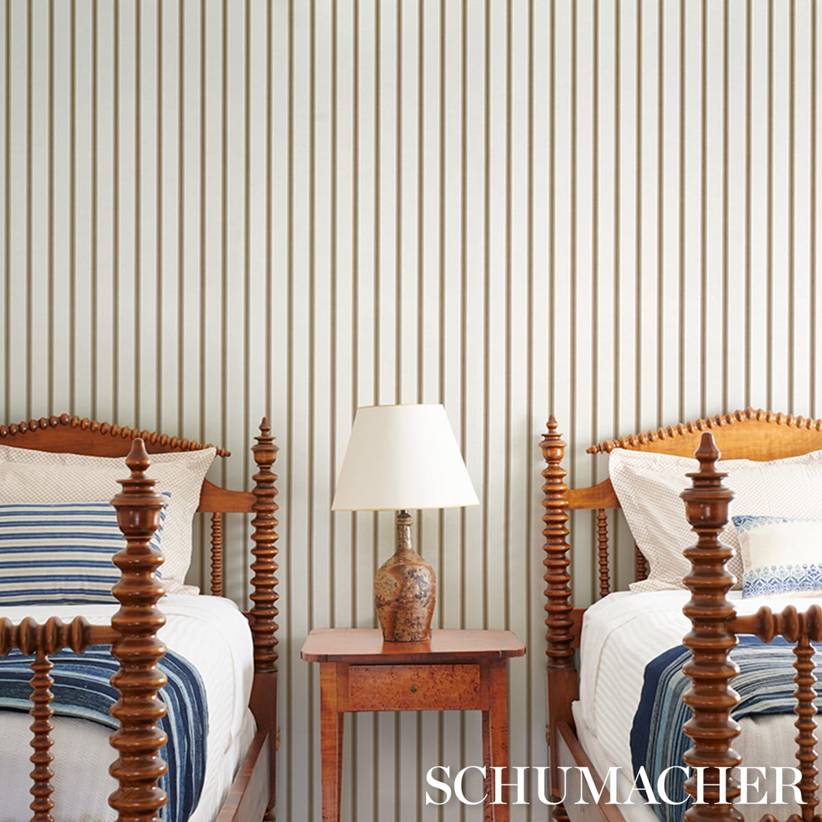 WESTERLY-STRIPE-BURLAP-SCHUMACHER-5018161 - Schumacher Wallpaper