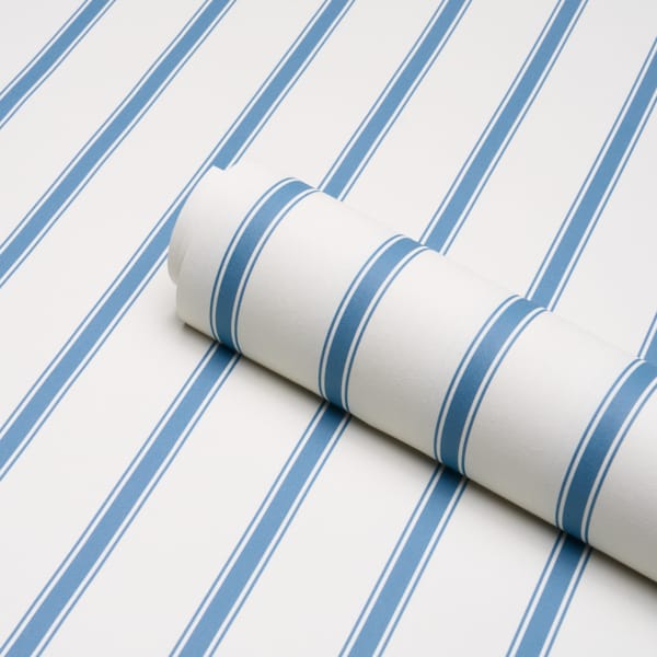 WESTERLY-STRIPE-BLUE-SCHUMACHER-5018162 - Schumacher Wallpaper