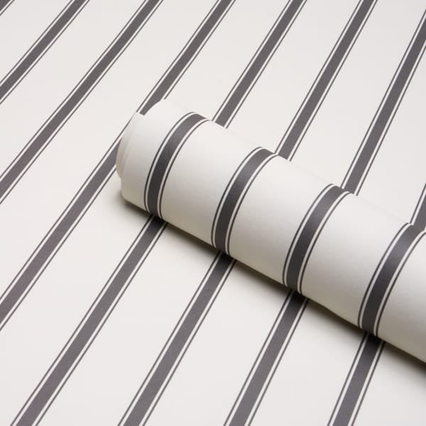 WESTERLY-STRIPE-CHARCOAL-SCHUMACHER-5018166 - Schumacher Wallpaper