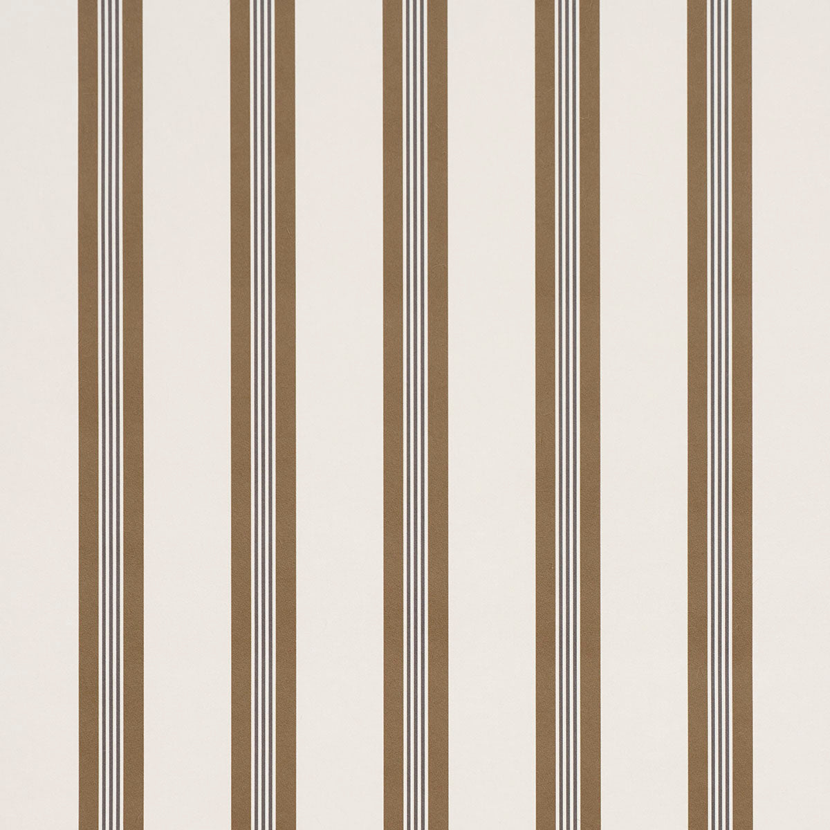 CHATHAM-STRIPE-UMBER-SCHUMACHER-5018174 - Schumacher Wallpaper