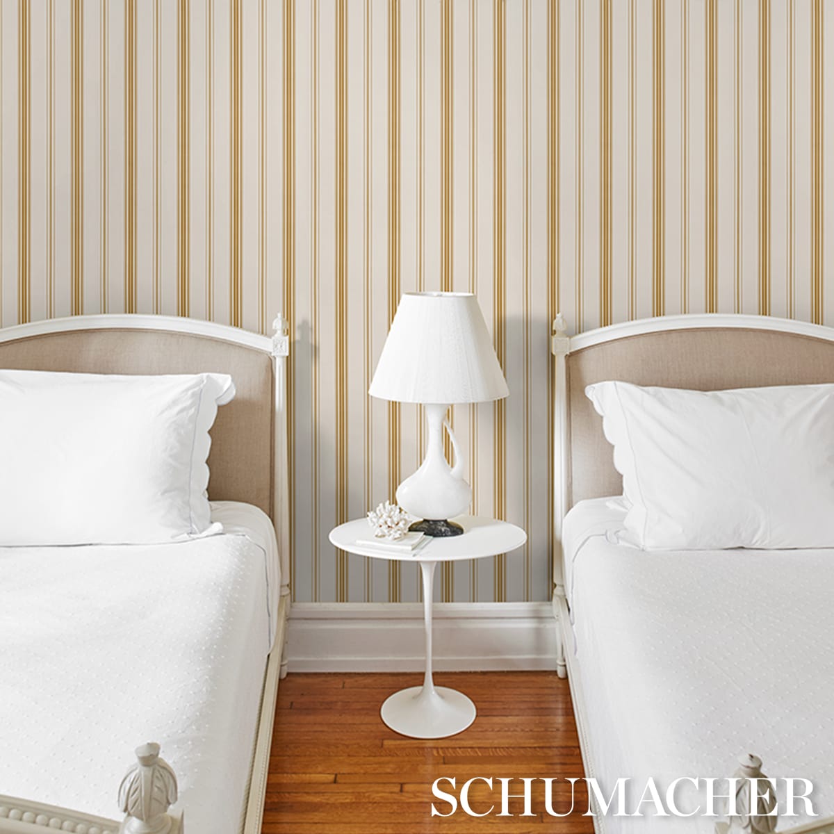 COCO-STRIPE-MARIGOLD-SCHUMACHER-5018192 - Schumacher Wallpaper
