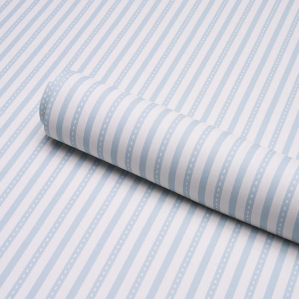 MATHIS-TICKING-STRIPE-SKY-SCHUMACHER-5018200 - Schumacher Wallpaper
