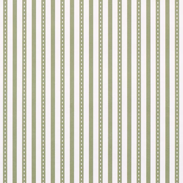 MATHIS-TICKING-STRIPE-LEAF-SCHUMACHER-5018203 - Schumacher Wallpaper