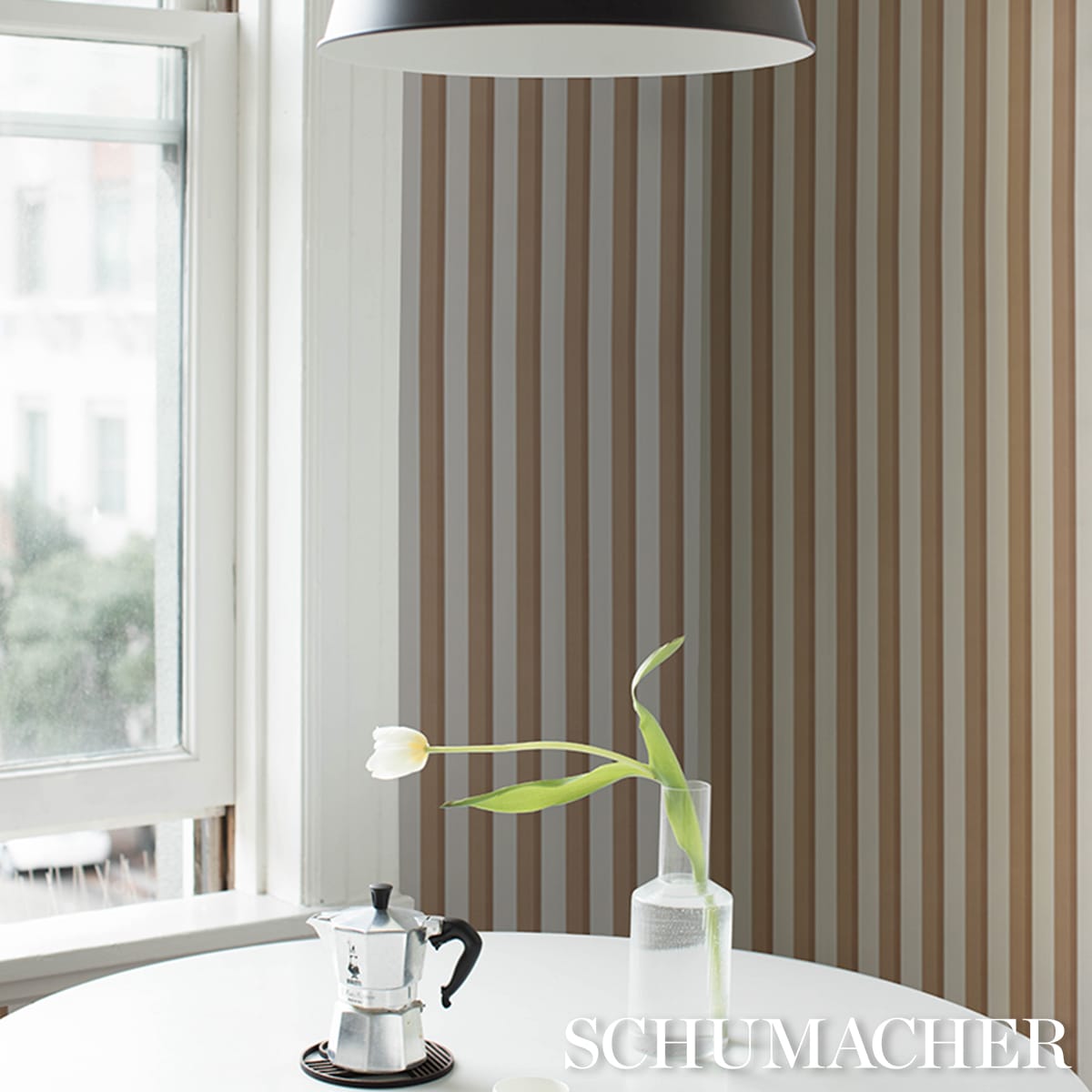 RIGSBY-STRIPE-DRIFTWOOD-SCHUMACHER-5018223 - Schumacher Wallpaper