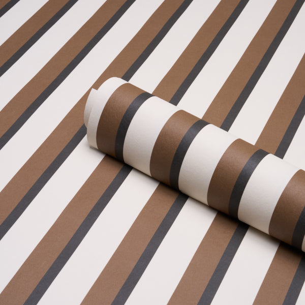 RIGSBY-STRIPE-UMBER-SCHUMACHER-5018224 - Schumacher Wallpaper