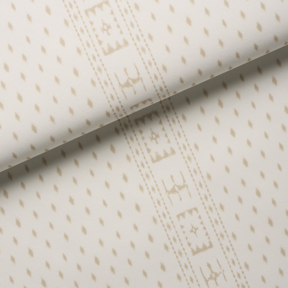 Indah Batik - Neutral - Schumacher 5018241 Wallpaper - Schumacher Wallpaper