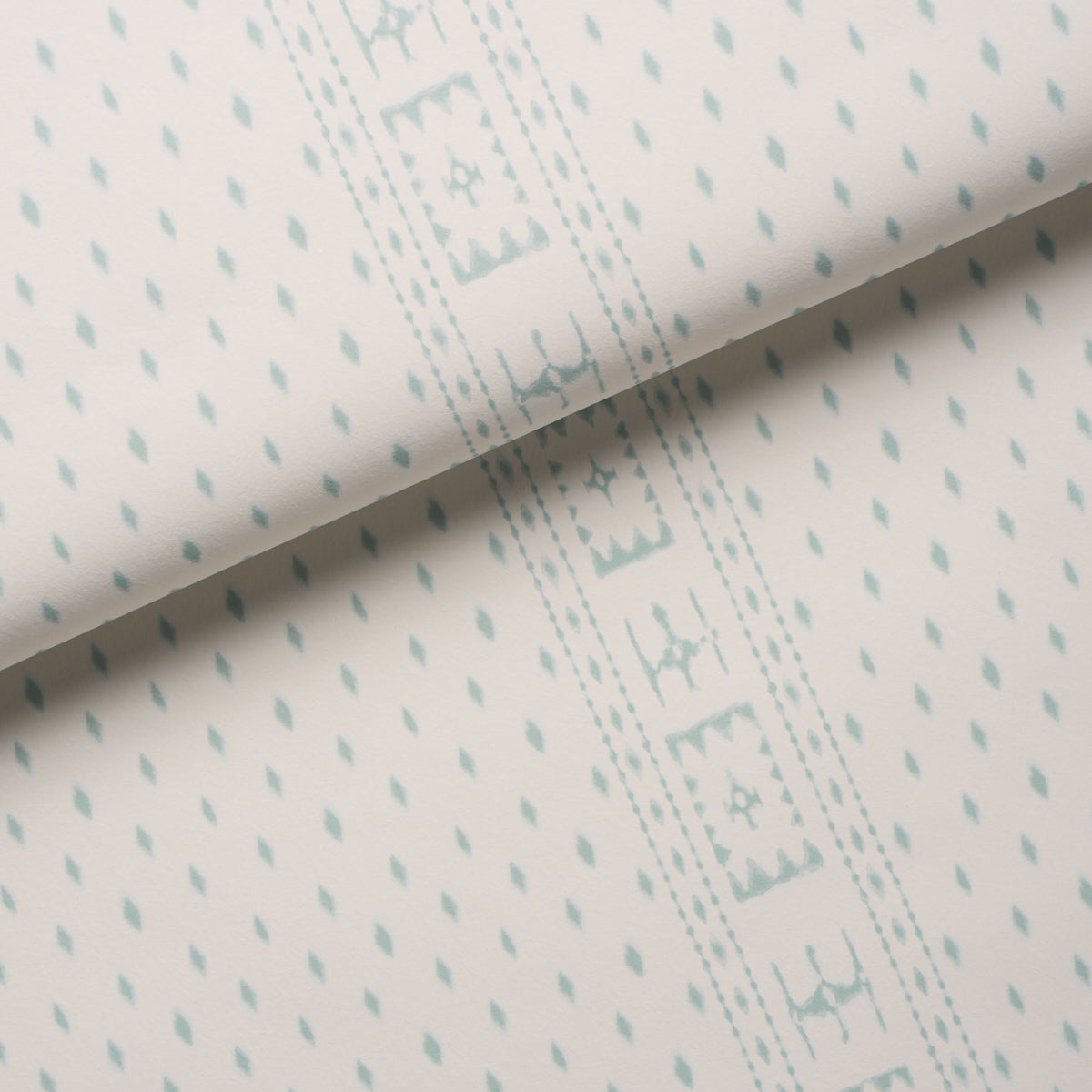 Indah Batik - Aqua - Schumacher 5018242 Wallpaper - Schumacher Wallpaper