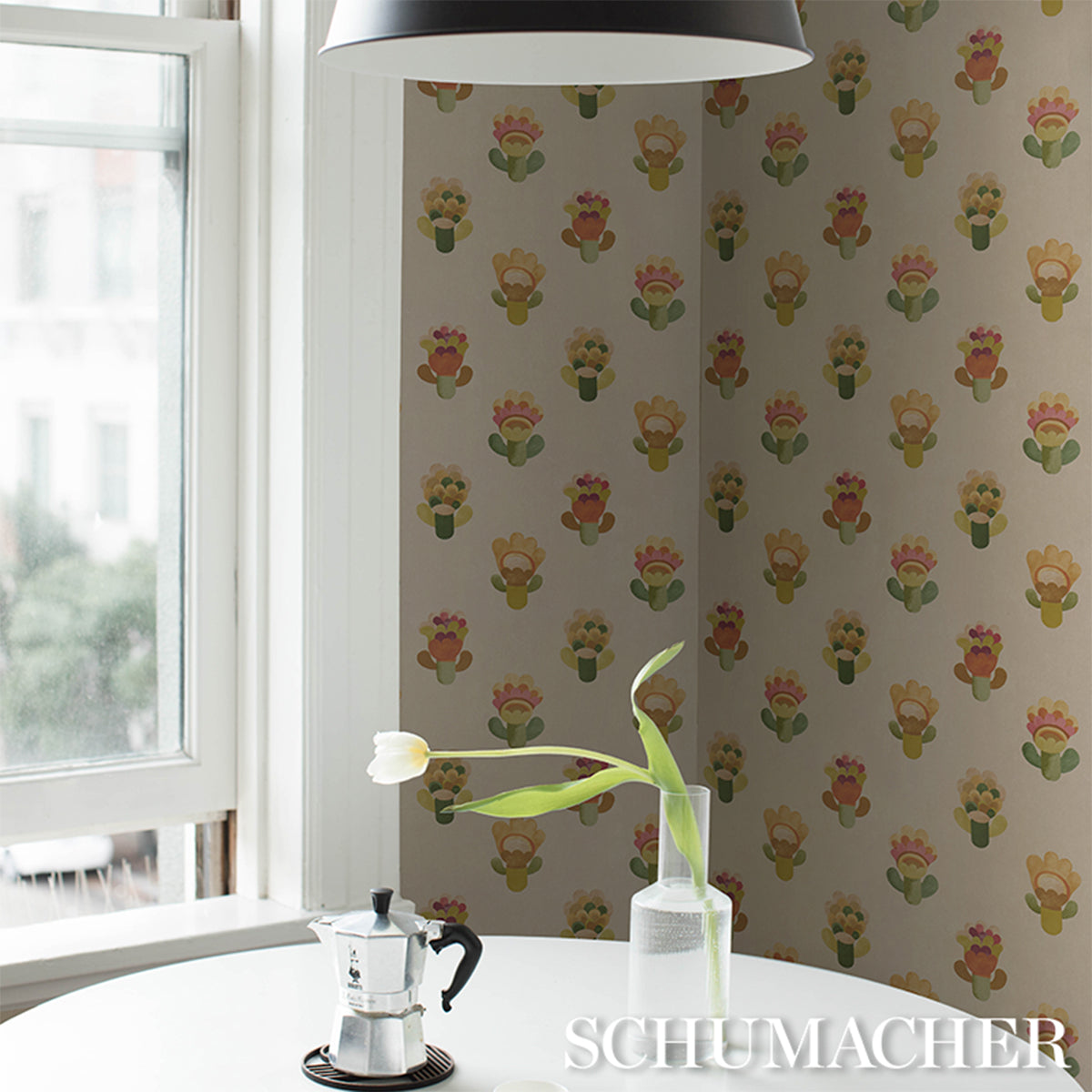 Le Jardin - Sun - Schumacher 5018271 Wallpaper - view 5 - Schumacher Wallpaper
