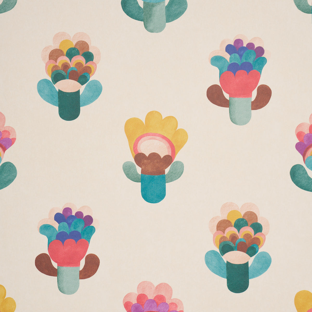 Le Jardin - Spring - Schumacher 5018272 Wallpaper - view 3 - Schumacher Wallpaper