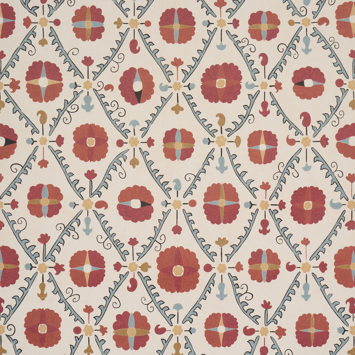 AMAL-TENT-RED-BLUE-SCHUMACHER-5018280 - Schumacher Wallpapers