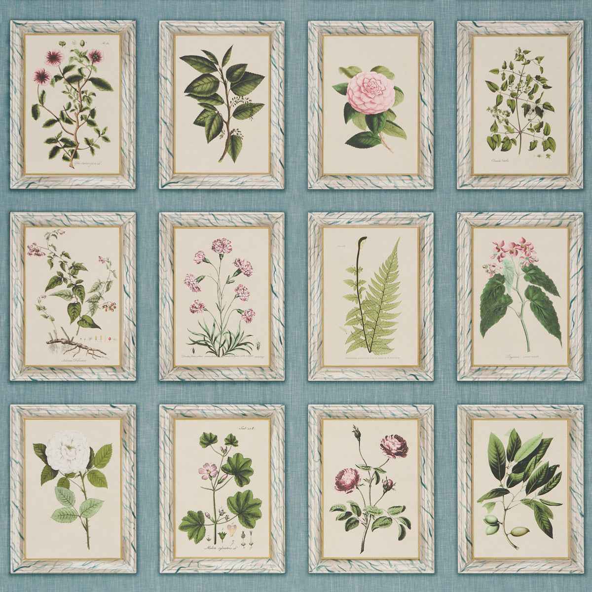 Garden's Trust - Porcelain Blue - Schumacher 5018312 - Schumacher Wallpaper