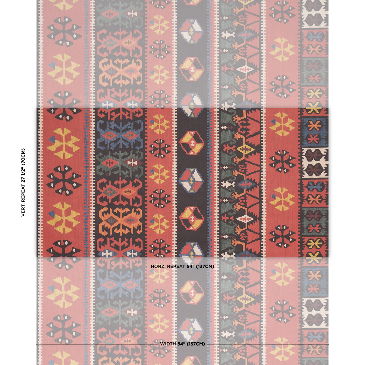 Sahane - Pomegranate Red - Schumacher 5018320 Wallpaper - Schumacher Wallpaper