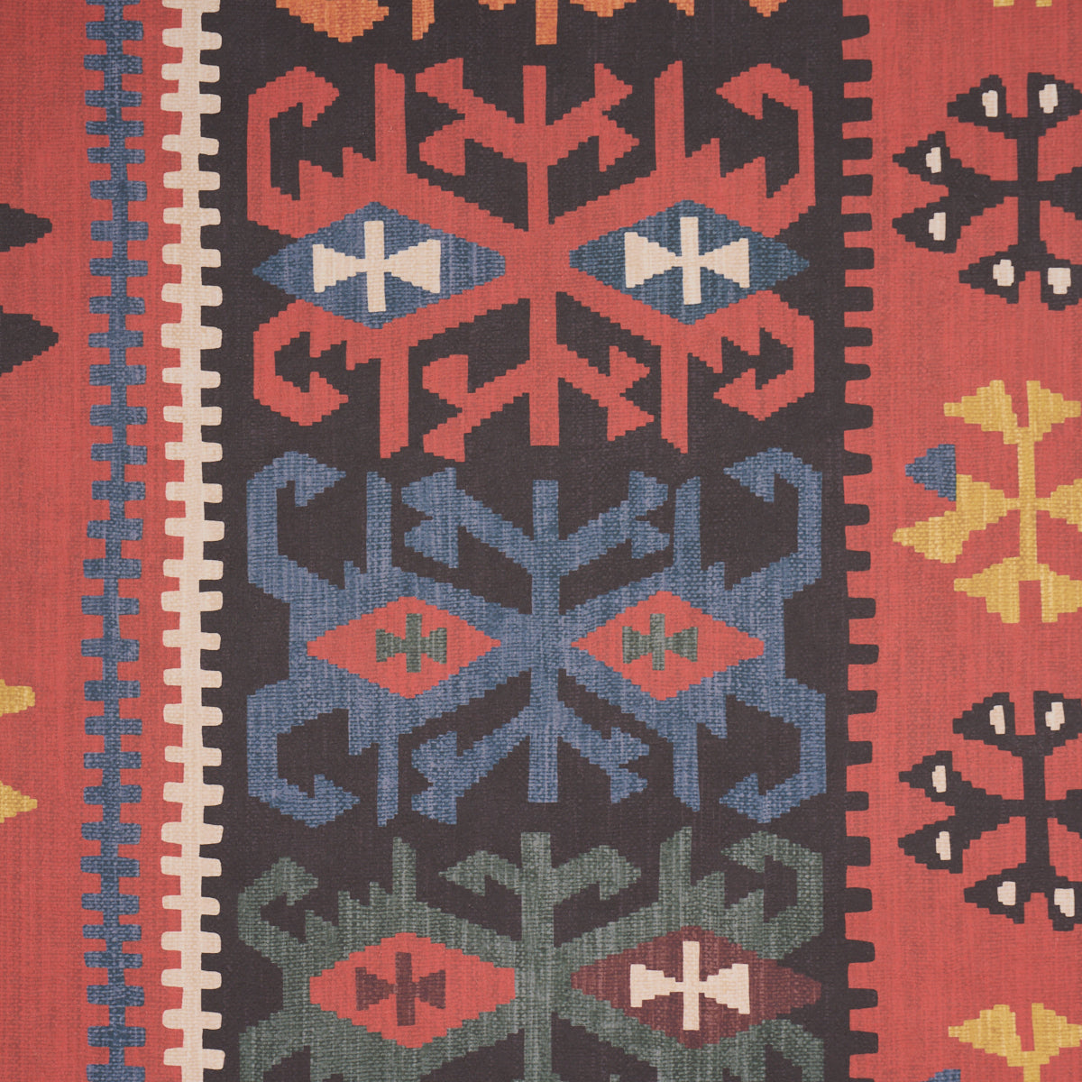Sahane - Pomegranate Red - Schumacher 5018320 Wallpaper - Schumacher Wallpaper