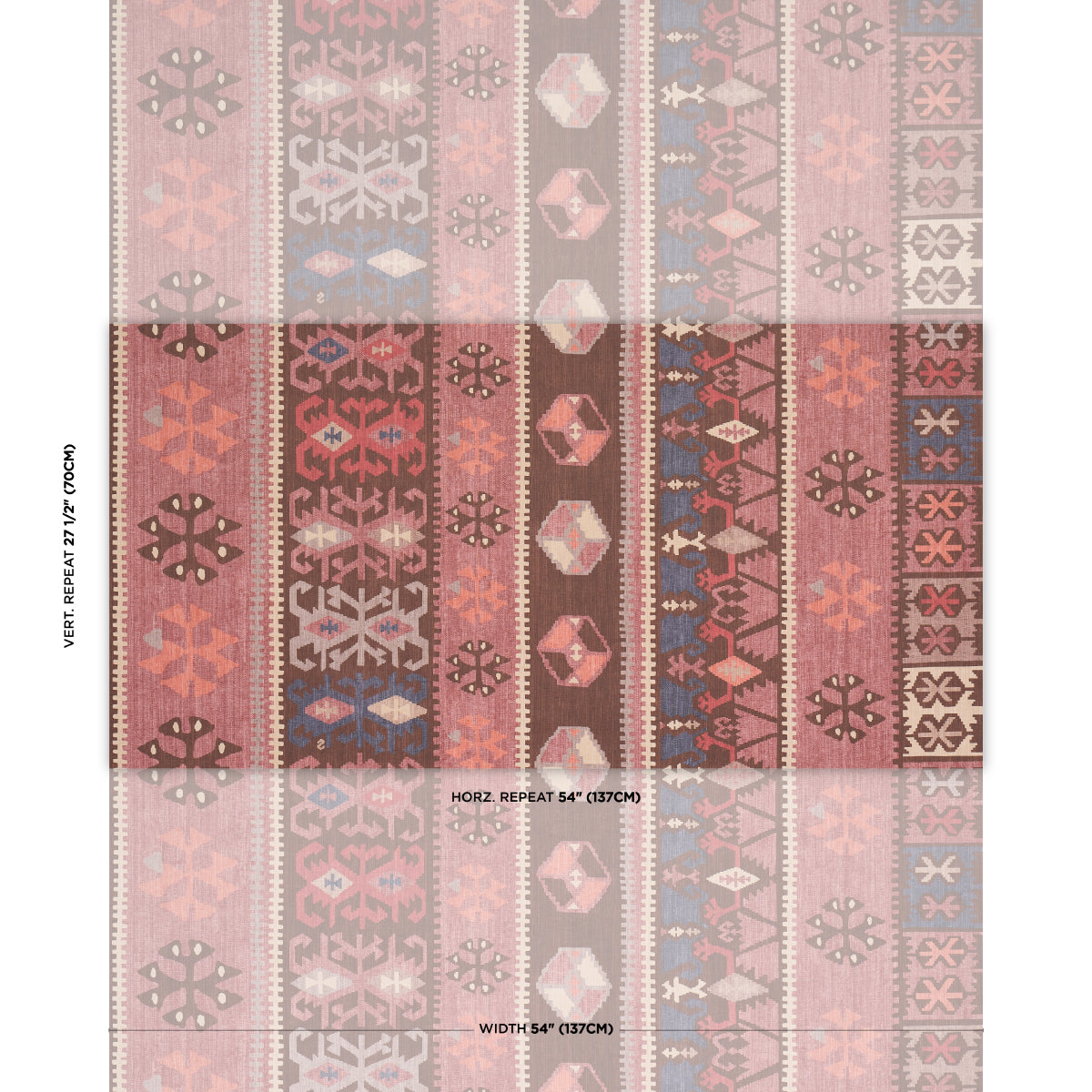 Sahane - Faded Rust - Schumacher 5018322 Wallpaper - Schumacher Wallpaper