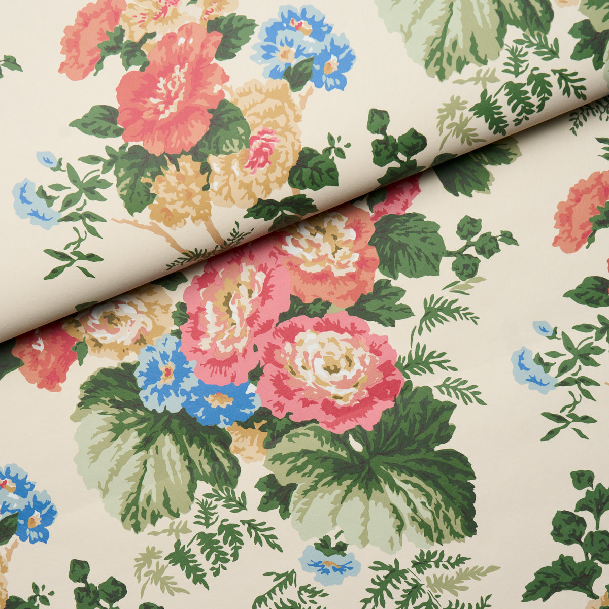 Wycombe Park - Red & Blue - Schumacher 5018340 Wallpaper - Schumacher Wallpaper