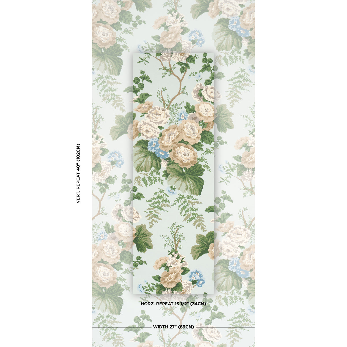 Wycombe Park - Sky - Schumacher 5018341 Wallpaper - Schumacher Wallpaper