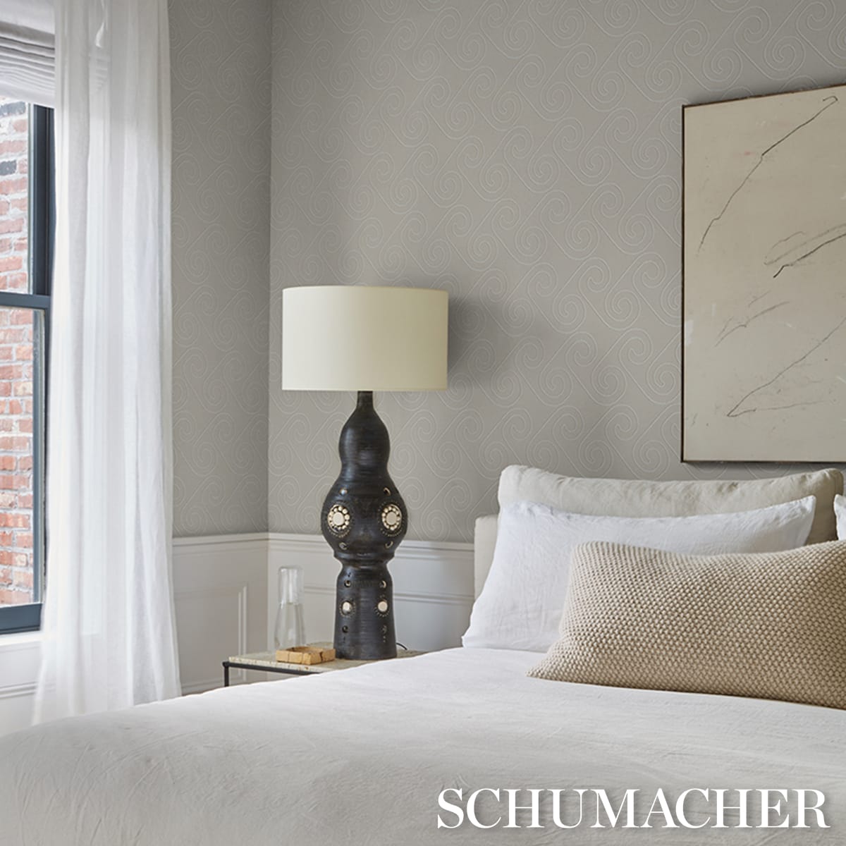 FORTUNA-LIGHT-BEIGE-SCHUMACHER-5018360 - Schumacher Wallpaper