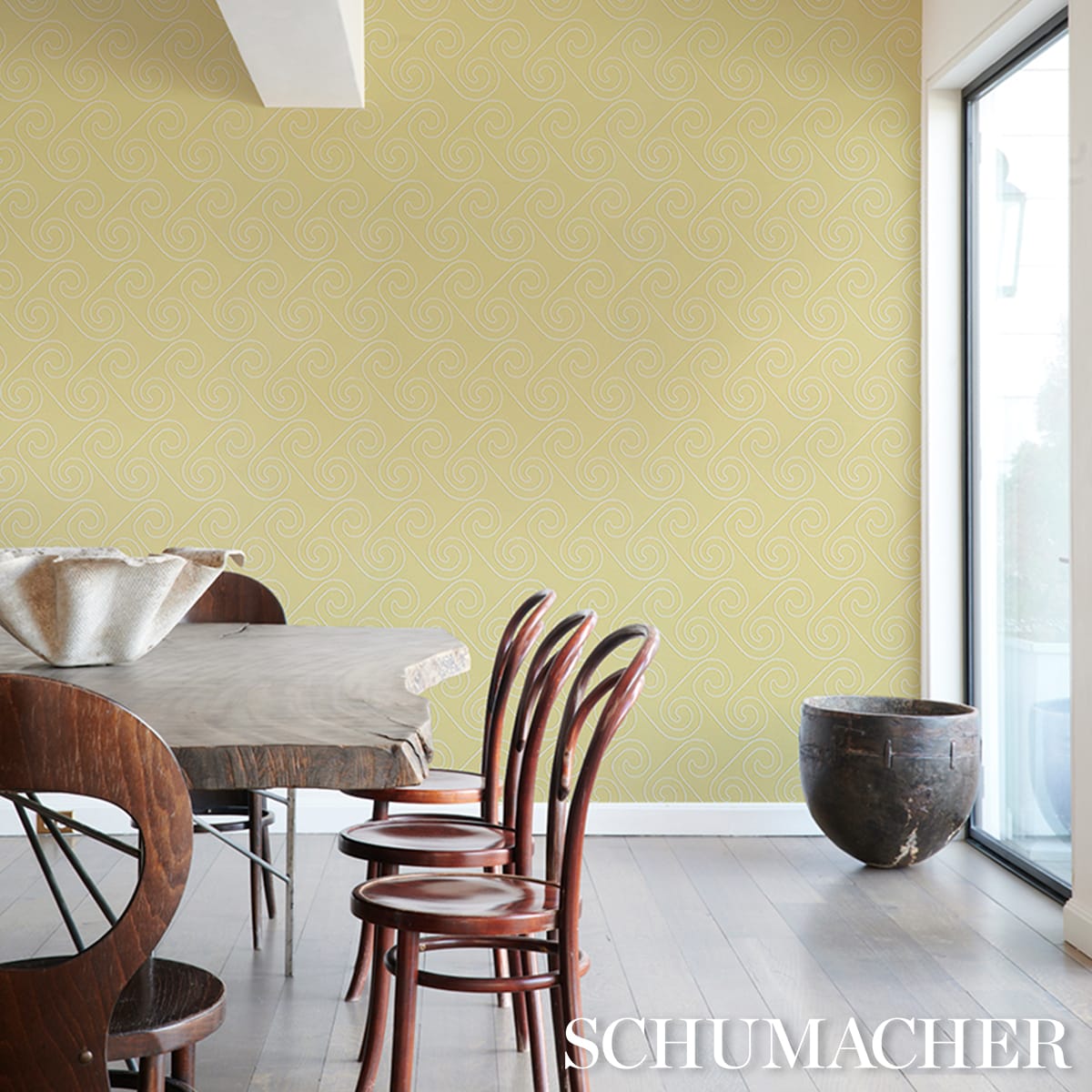 FORTUNA-LIGHT-YELLOW-SCHUMACHER-5018361 - Schumacher Wallpaper