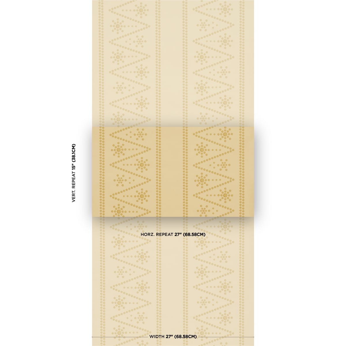THE-PEARLIES-SOFT-GOLD-SCHUMACHER-5018371 - Schumacher Wallpaper