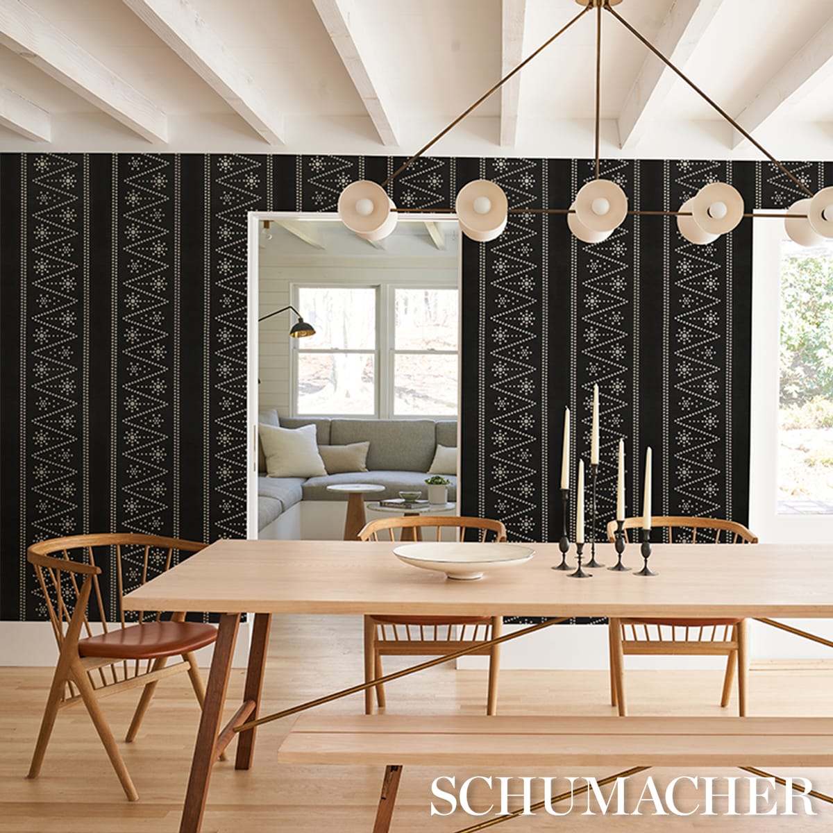THE-PEARLIES-BLACK-SCHUMACHER-5018373 - Schumacher Wallpaper