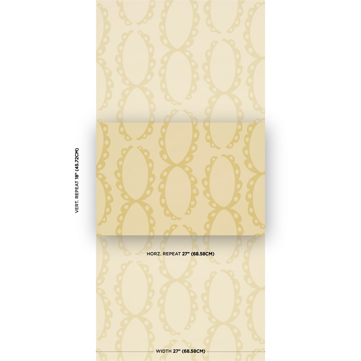 THE-SAINTS-SOFT-GOLD-SCHUMACHER-5018381 - Schumacher Wallpaper