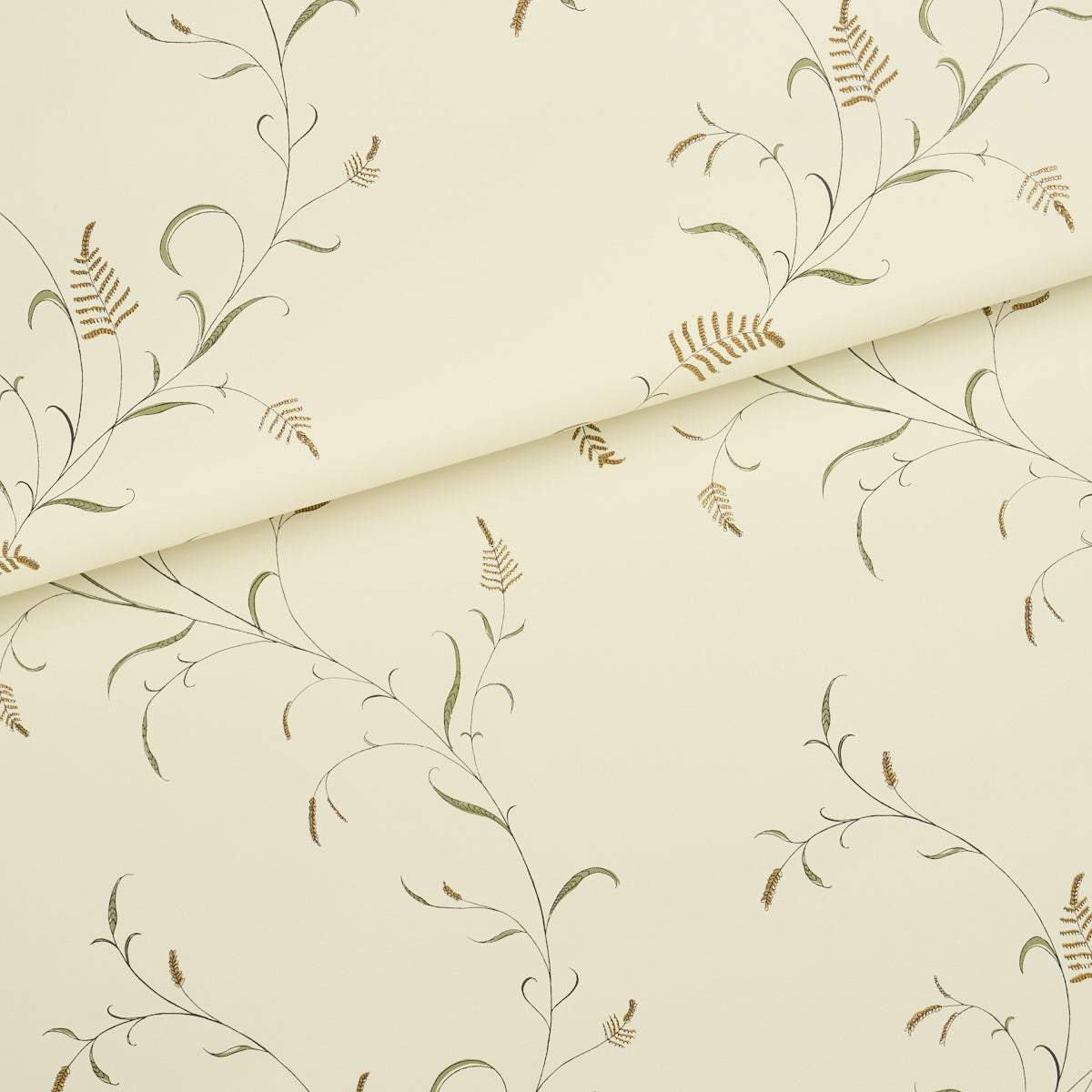Winding Wheat - Green - Schumacher 5018431 Wallpaper - Schumacher Wallpaper