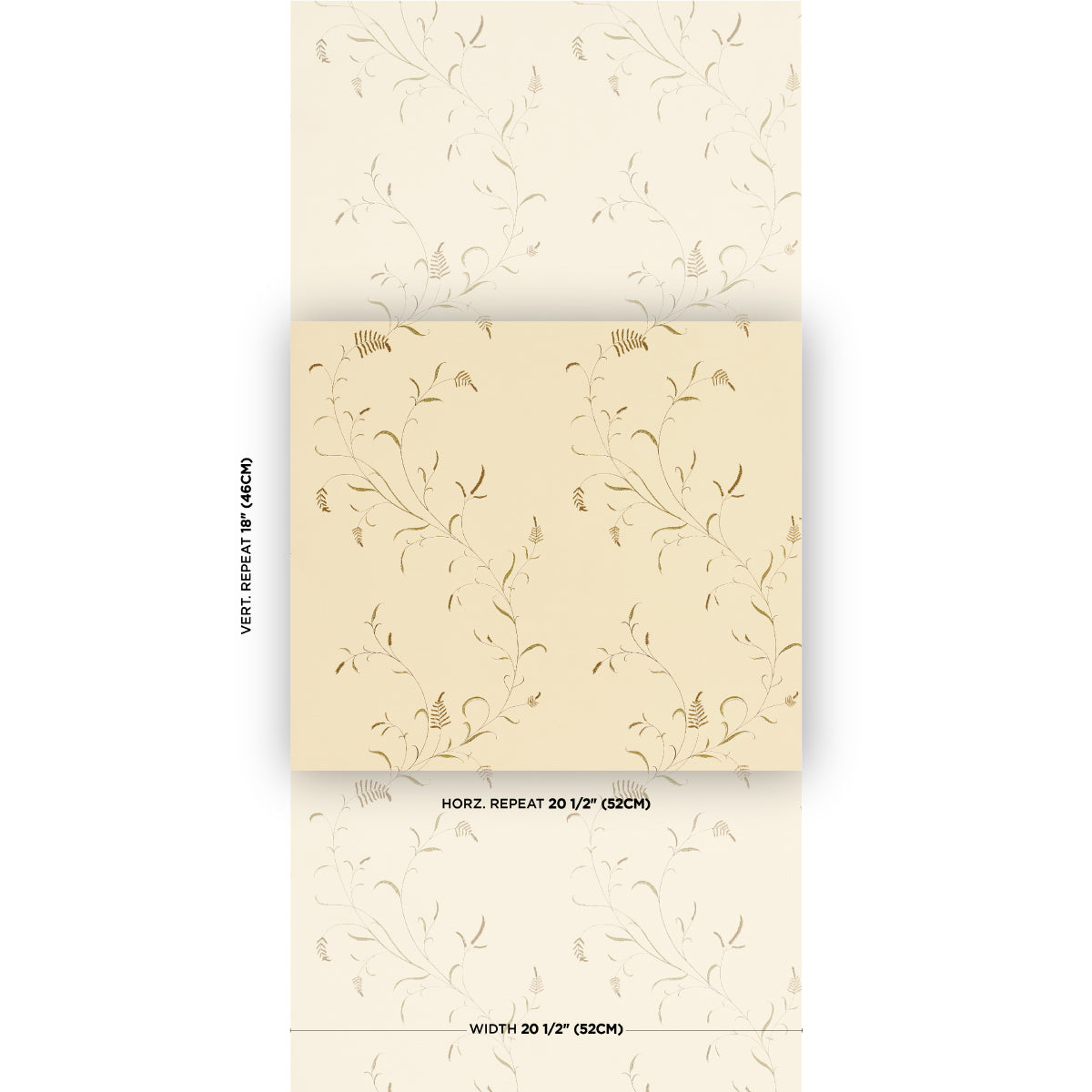 Winding Wheat - Yellow - Schumacher 5018432 Wallpaper - Schumacher Wallpaper