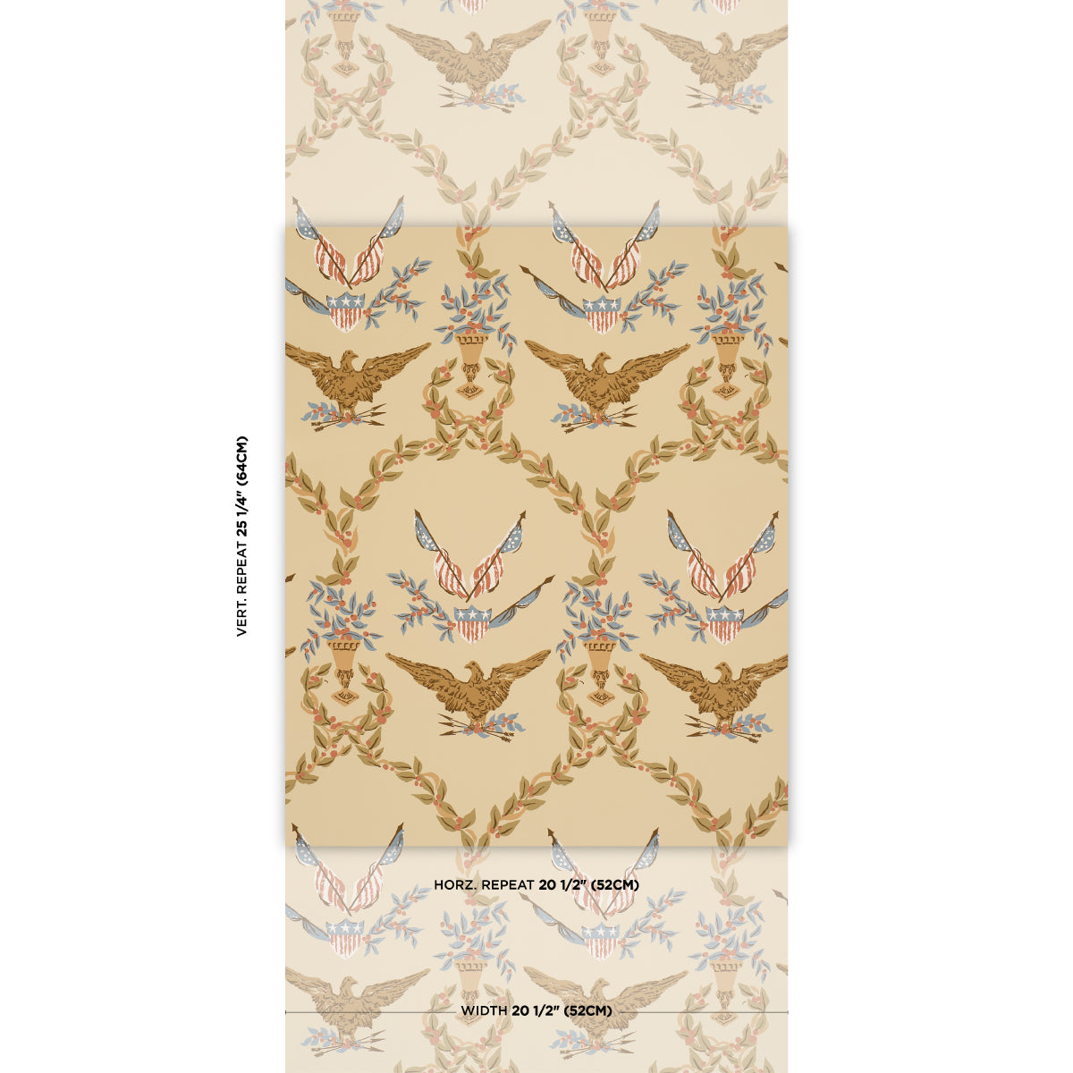 Schumacher Liberty's Laurels wallpaper in Green, 5018442 — view 2 - Schumacher Wallpaper