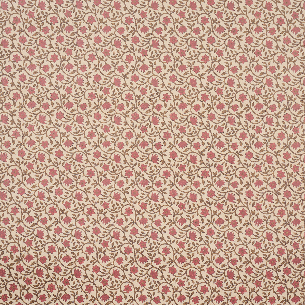 Schumacher Malaya Hand-Block Print wallpaper in Red, 5018462 - Schumacher Wallpaper